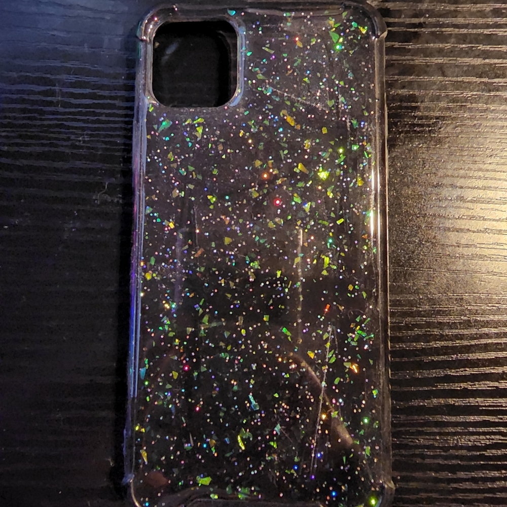 Black glitter iPhone 11 pro max case